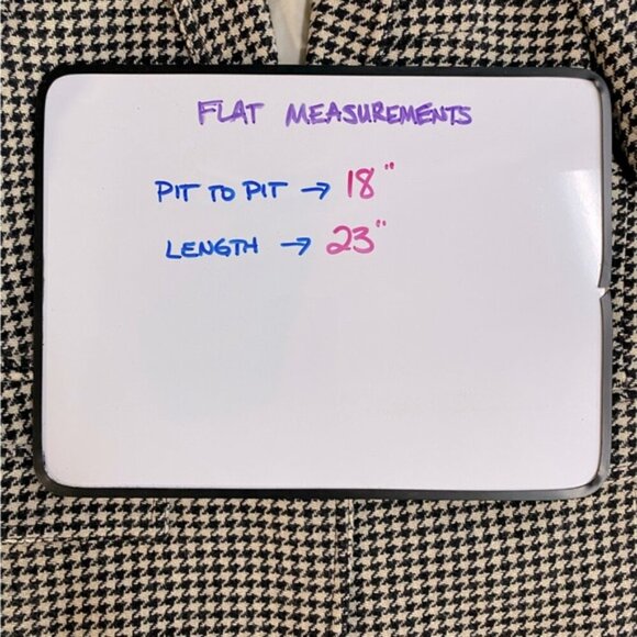 J. Crew Factory Black Cream Wool Blend Houndstooth Blazer 2 - Picture 6 of 13